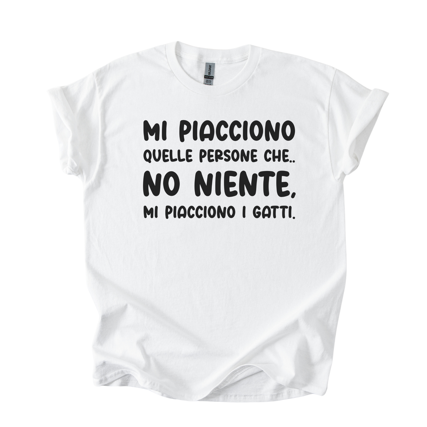 T-shirt Unisex "Mi piacciono i gatti"