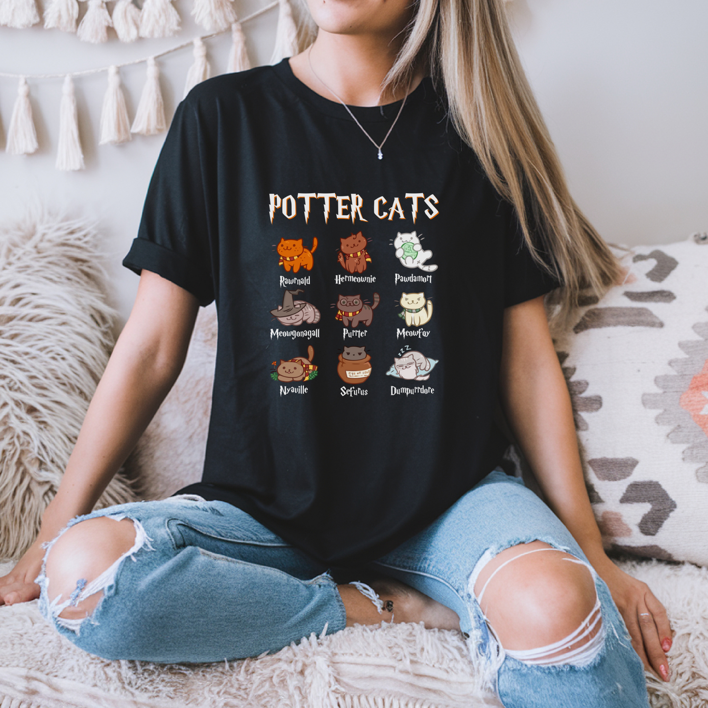 T-shirt Unisex "Potter Cats"