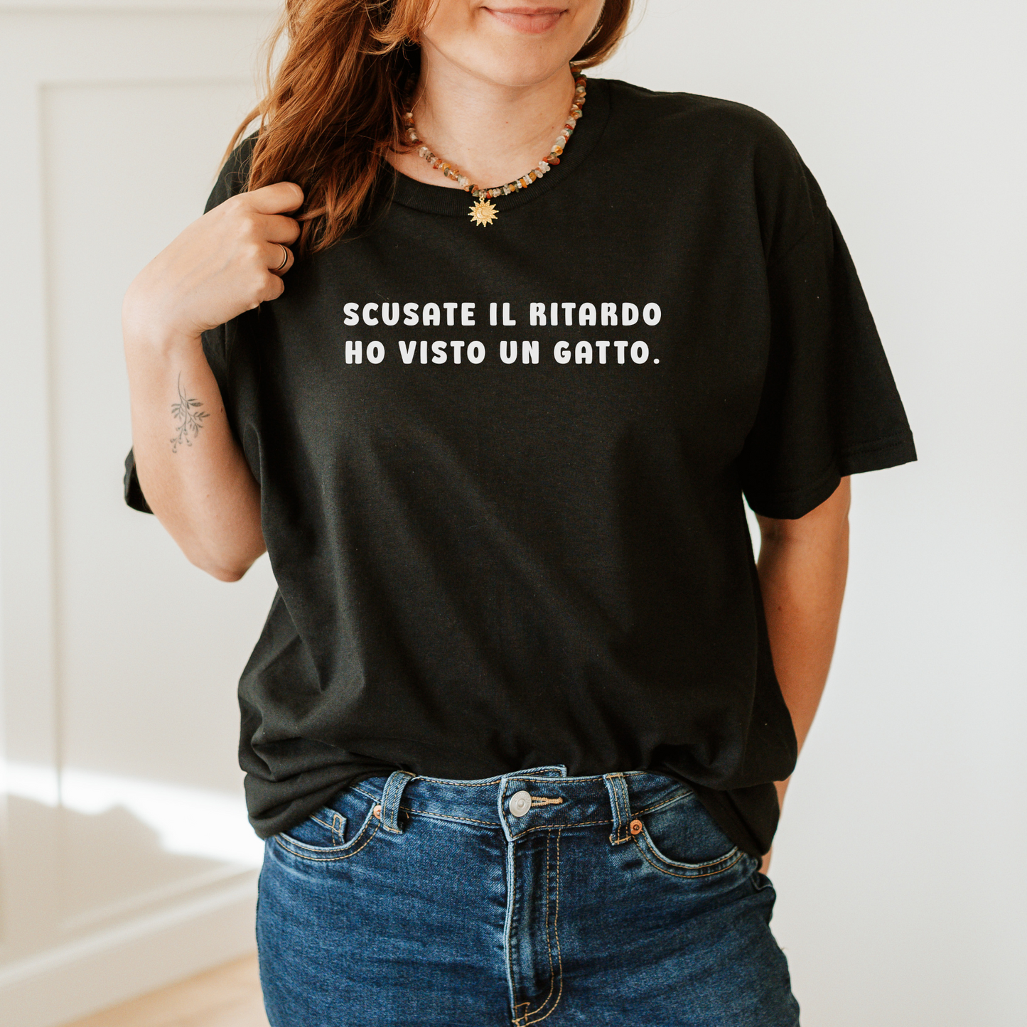 T-shirt Unisex "Ho Visto Un Gatto"