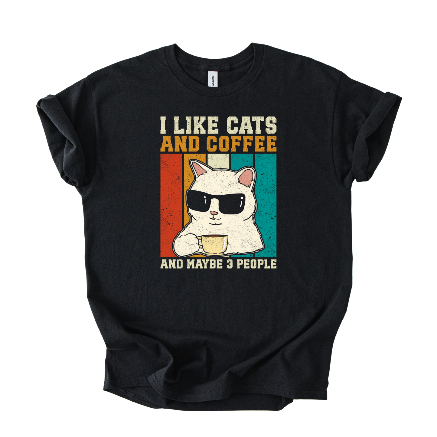 T-shirt Unisex "Cats and Coffee"