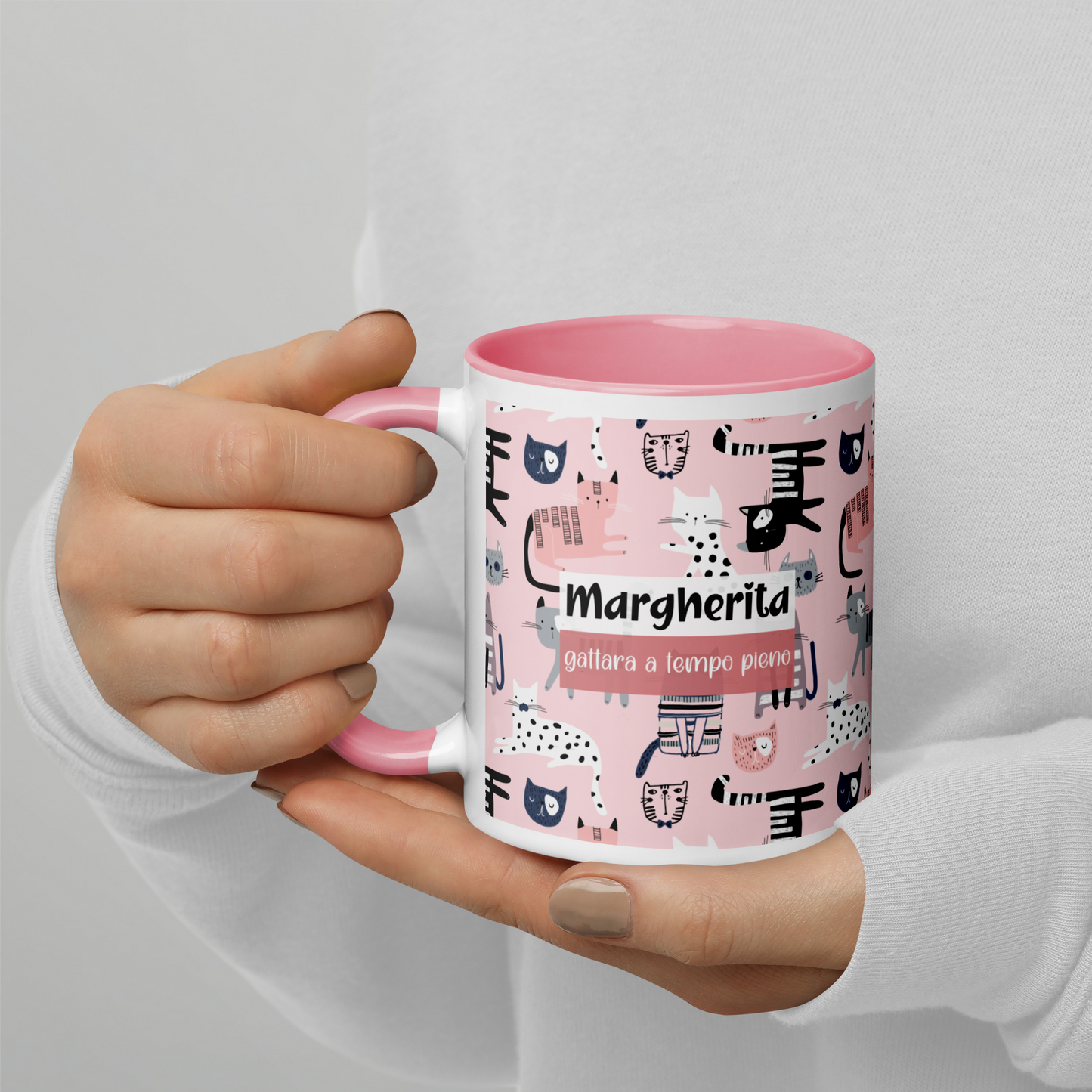Tazza Personalizzata “Gattara a tempo pieno”