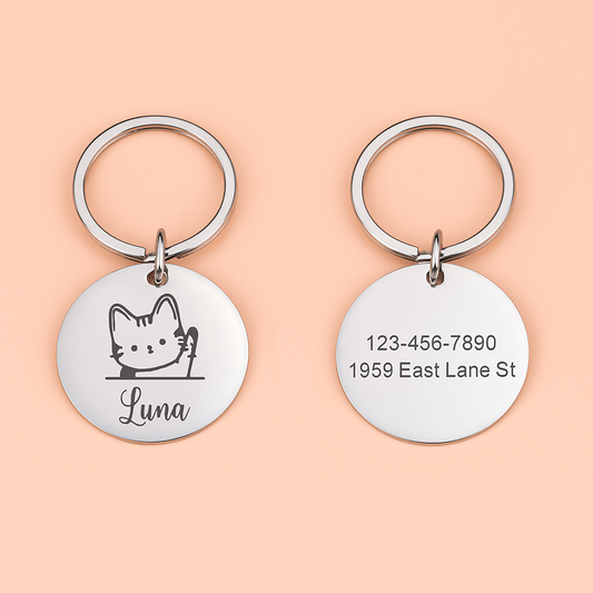 Medaglietta “Micio Chic” Personalizzata