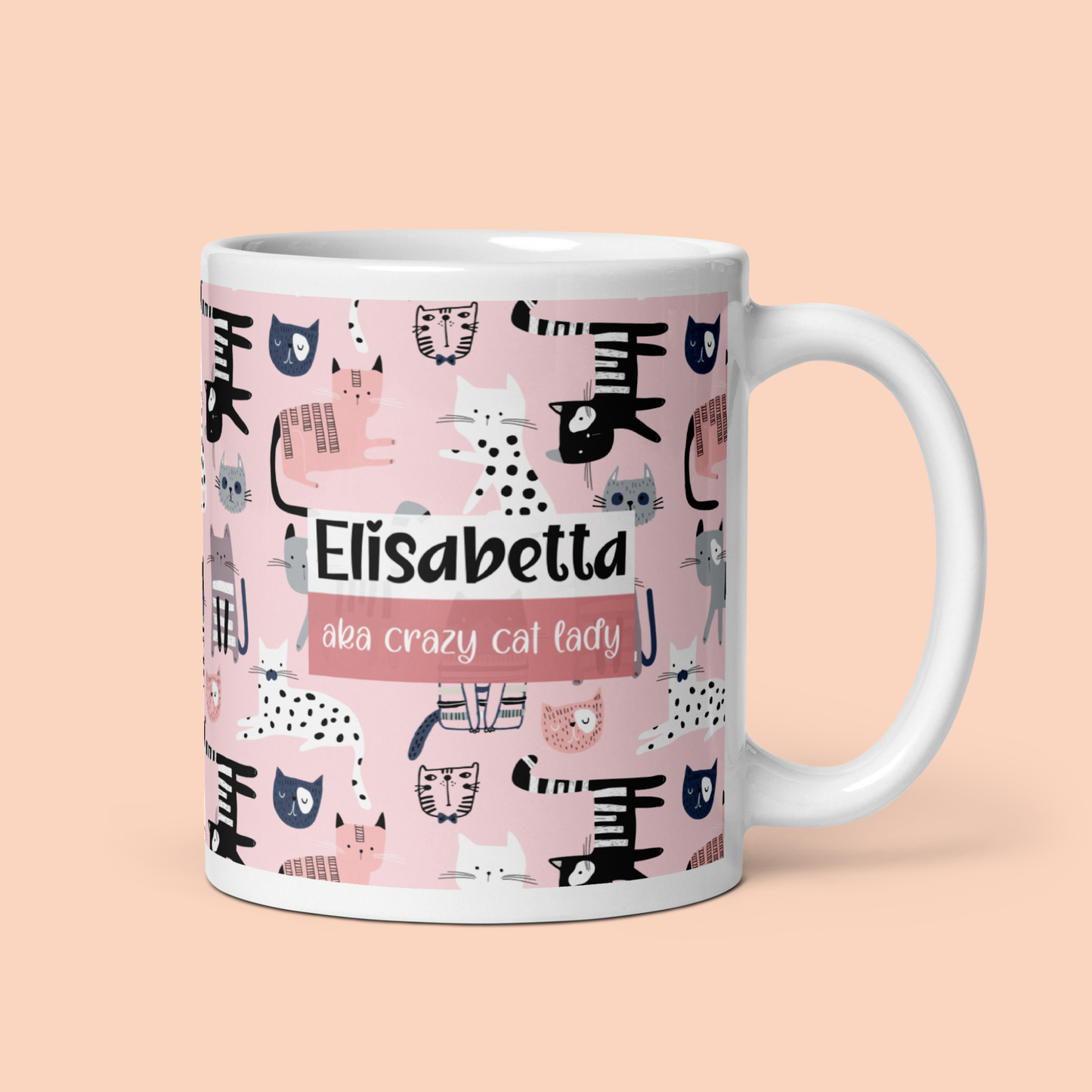 Tazza Personalizzata “Crazy Cat Lady”