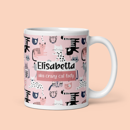 Tazza Personalizzata “Crazy Cat Lady”