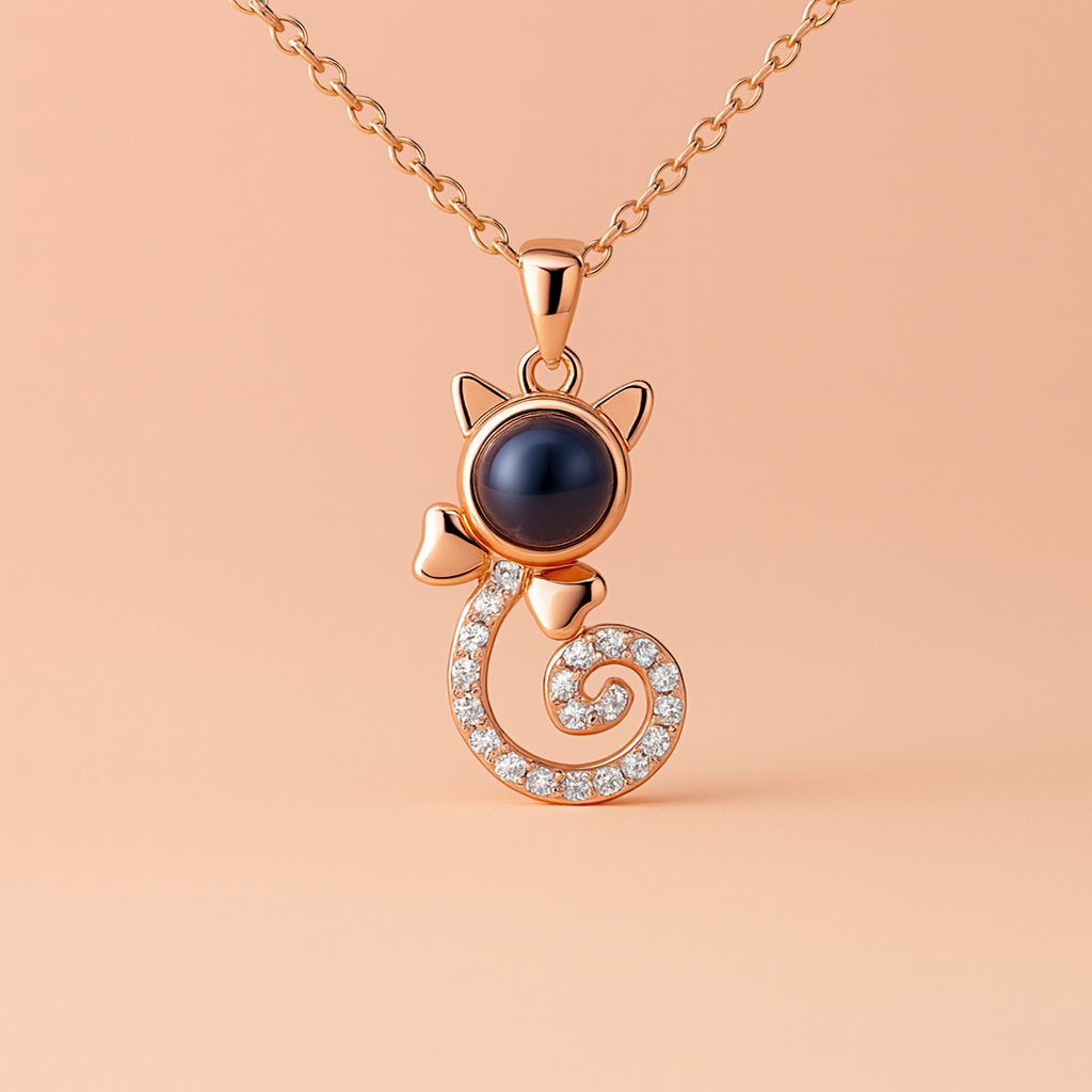 Collana "Cat Memory" in argento S925