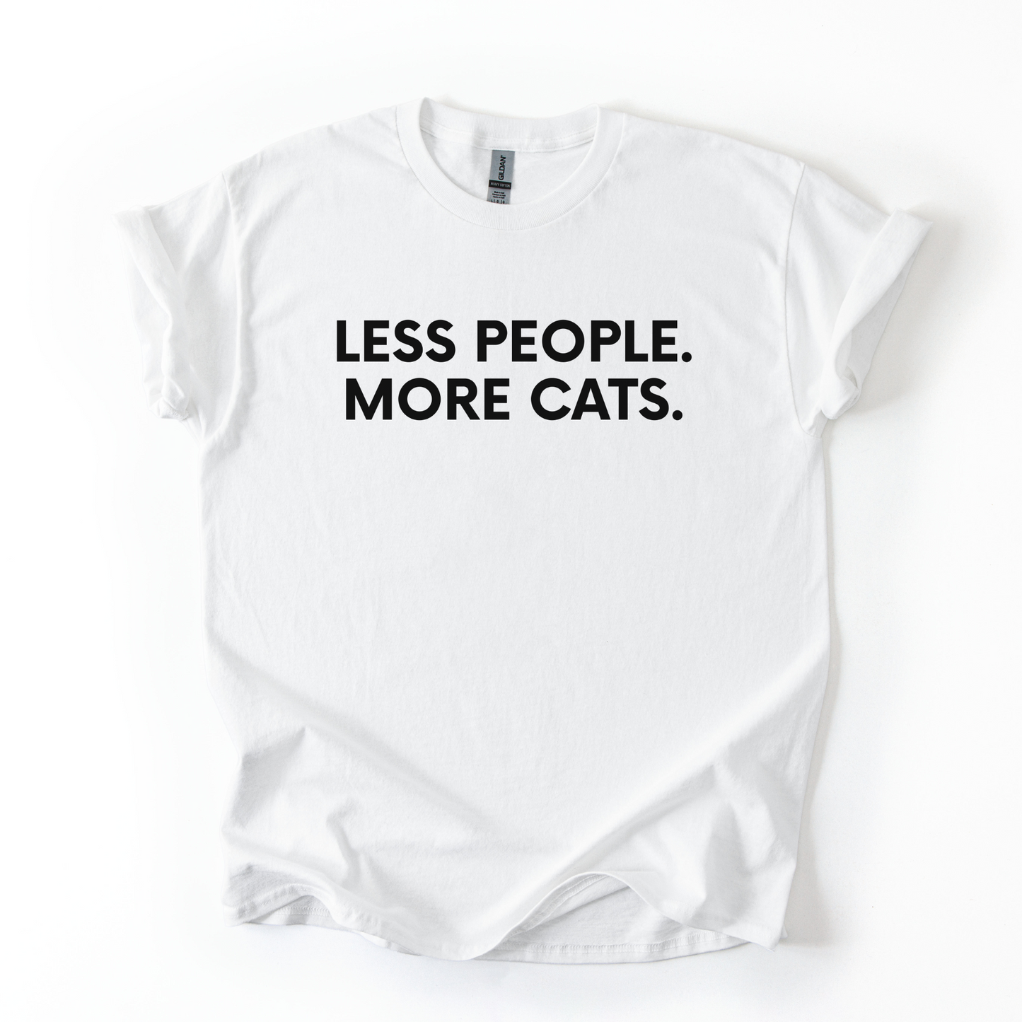 "Less People More Cats" Unisex T-shirt 