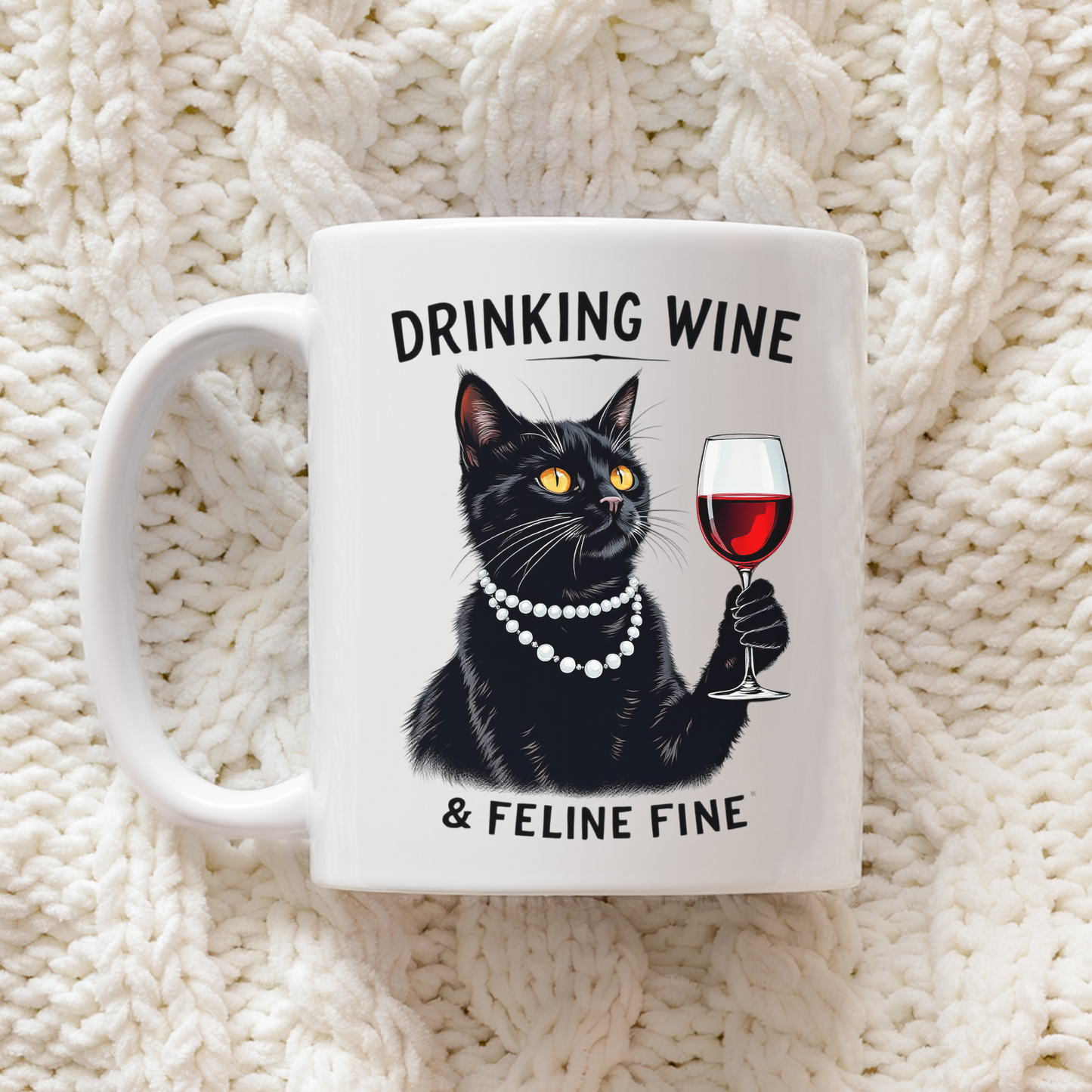 Tazza "Cats and Wine"