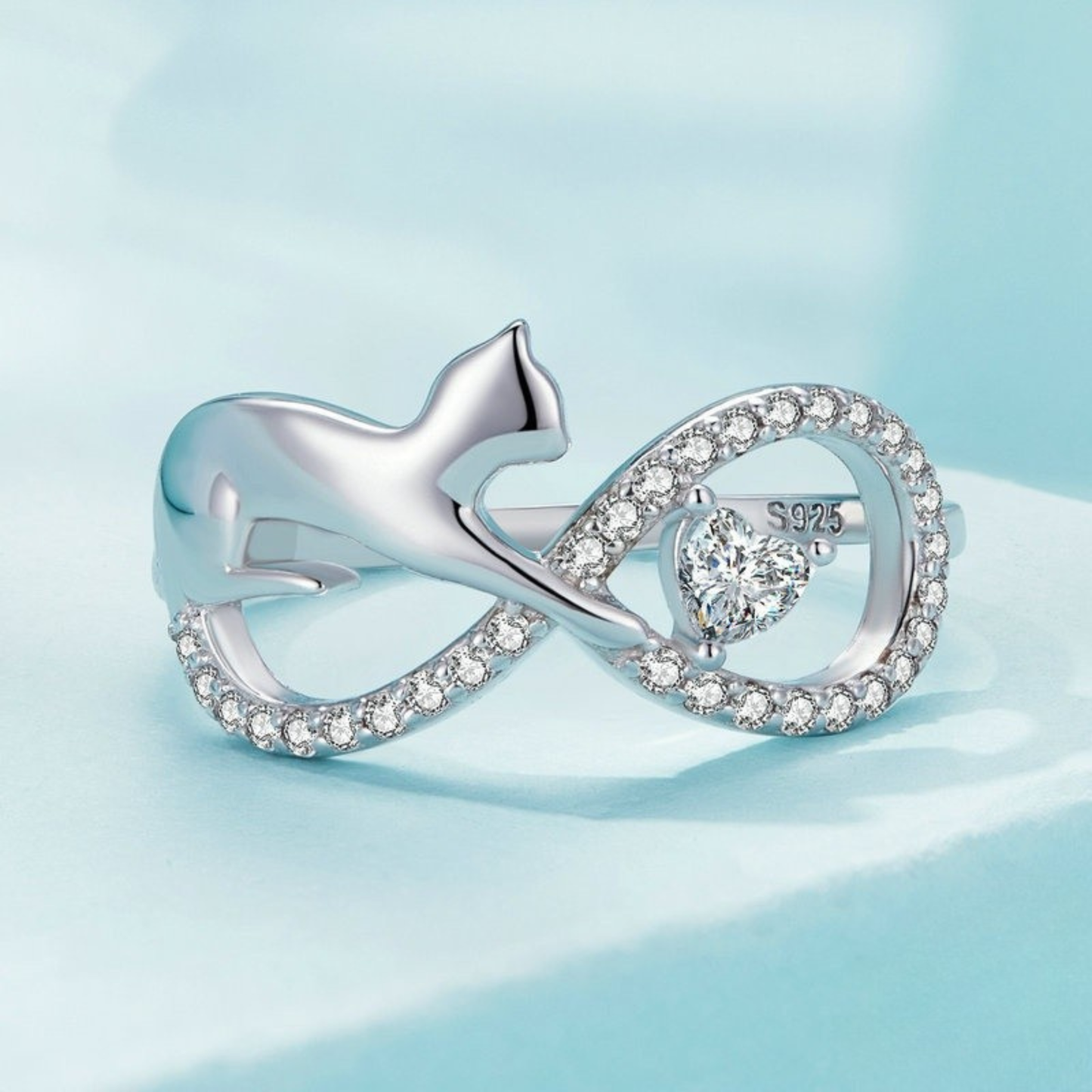 Anello "Infinite Love" in argento S925 e zirconi