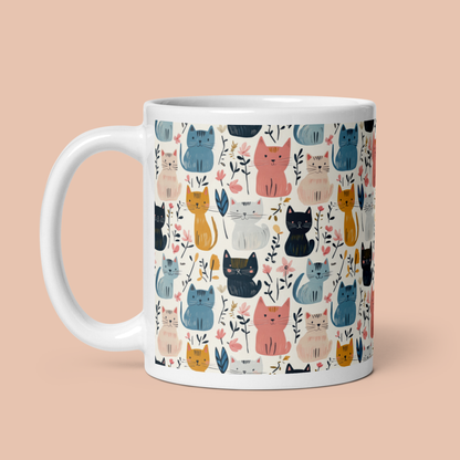 Tazza "Micio Floreale"