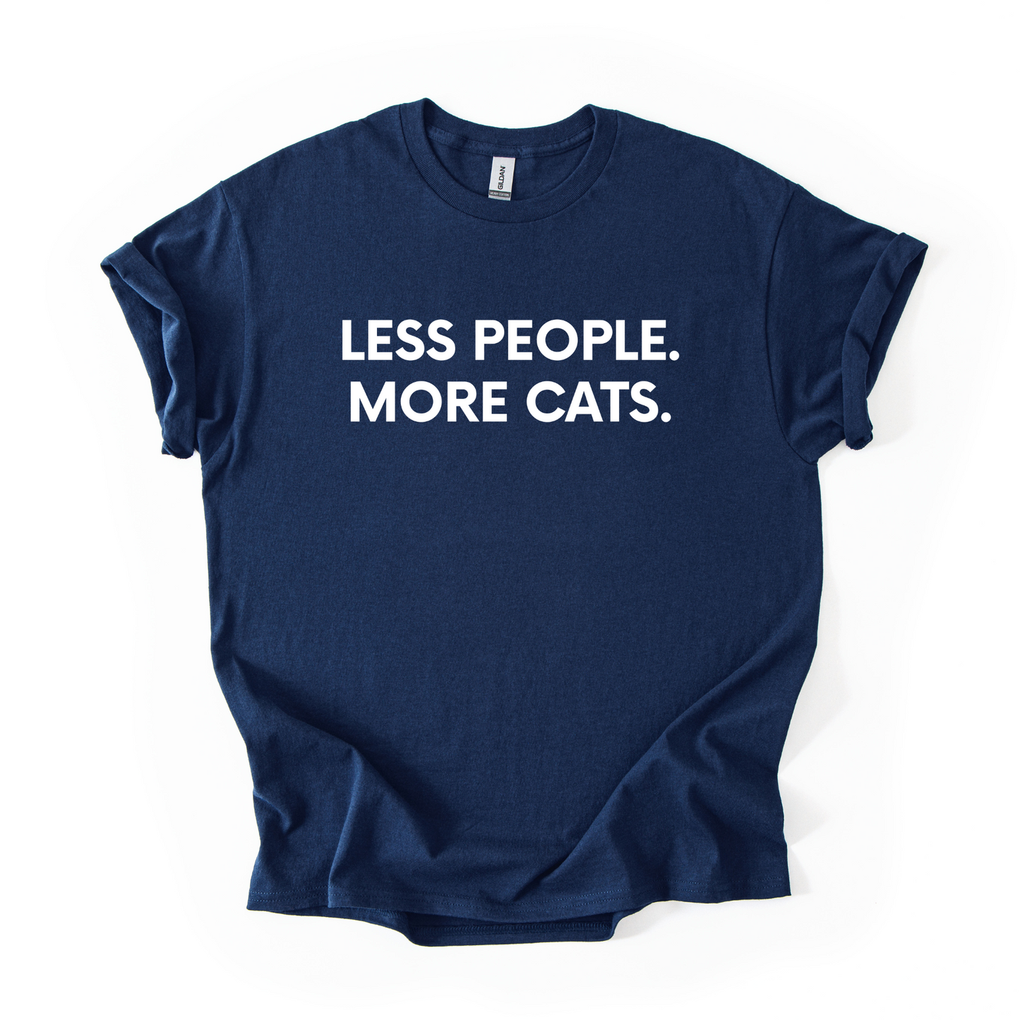 "Less People More Cats" Unisex T-shirt 