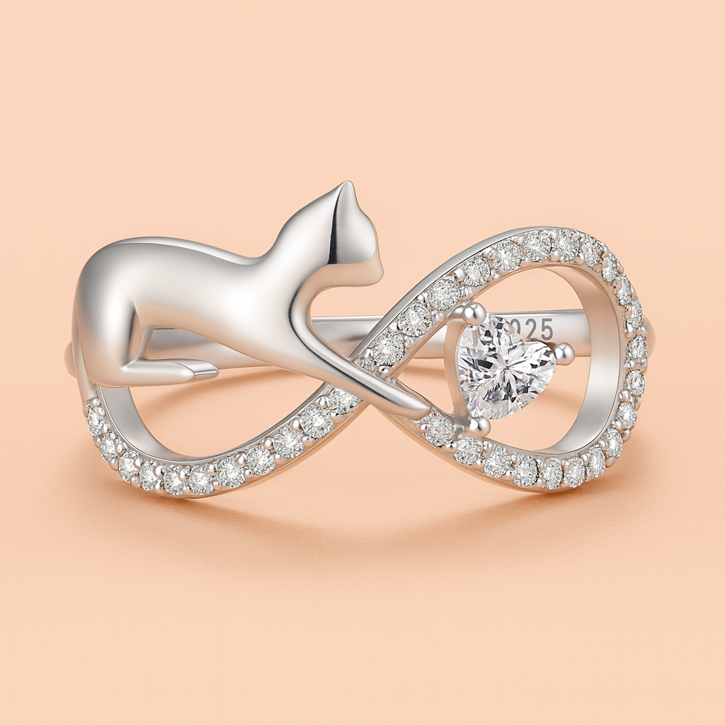 Anello "Infinite Love" in argento S925 e zirconi