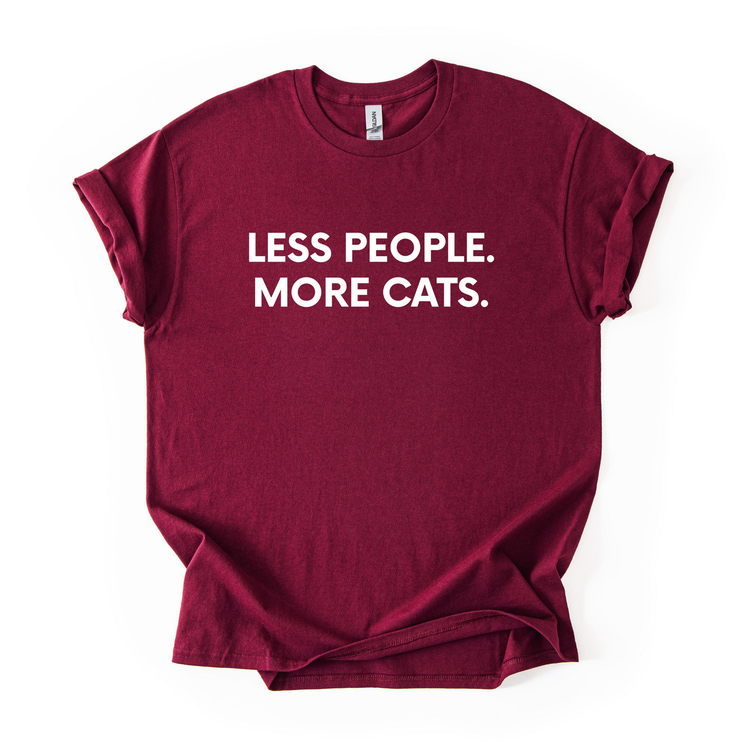 "Less People More Cats" Unisex T-shirt 