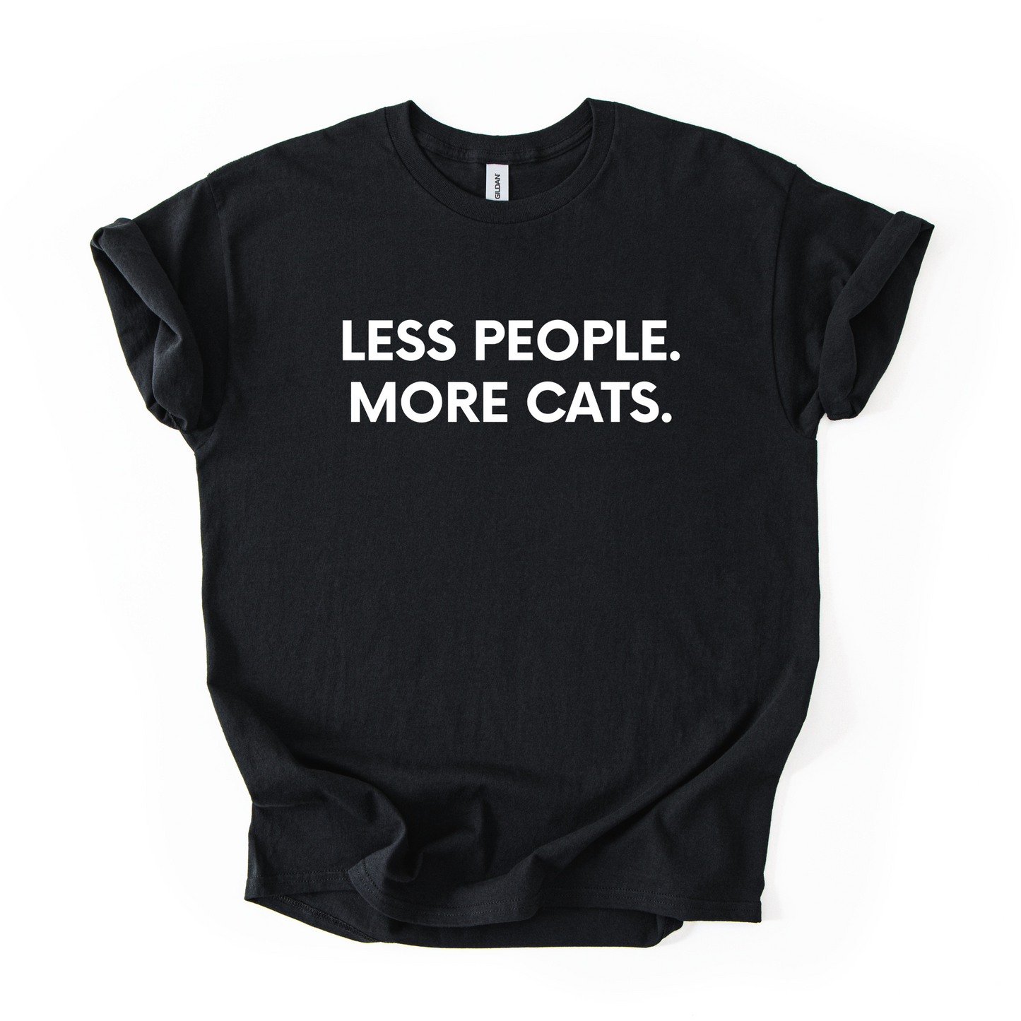 "Less People More Cats" Unisex T-shirt 
