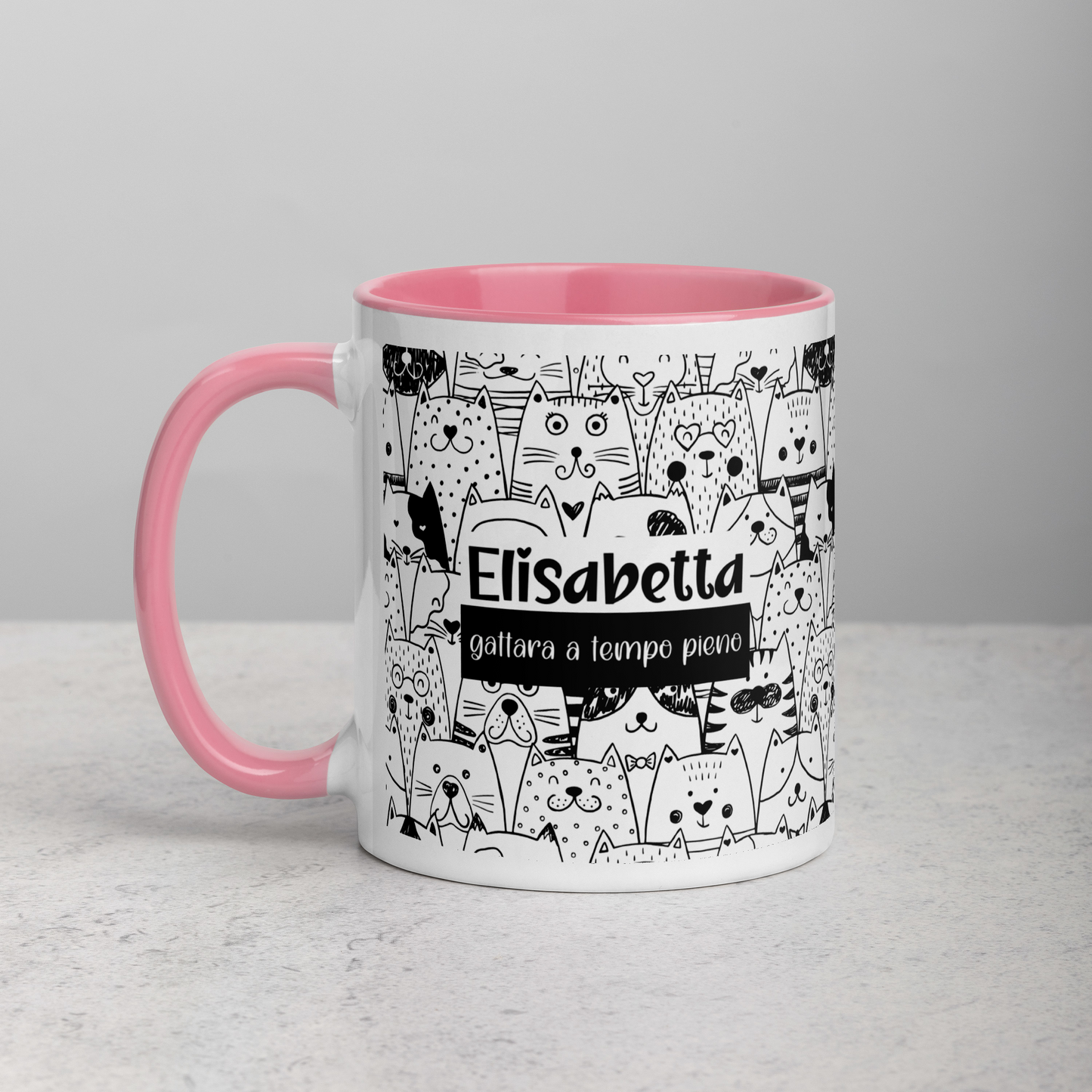 Tazza Personalizzata “Gattara a tempo pieno”