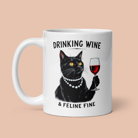 Tazza "Cats and Wine"