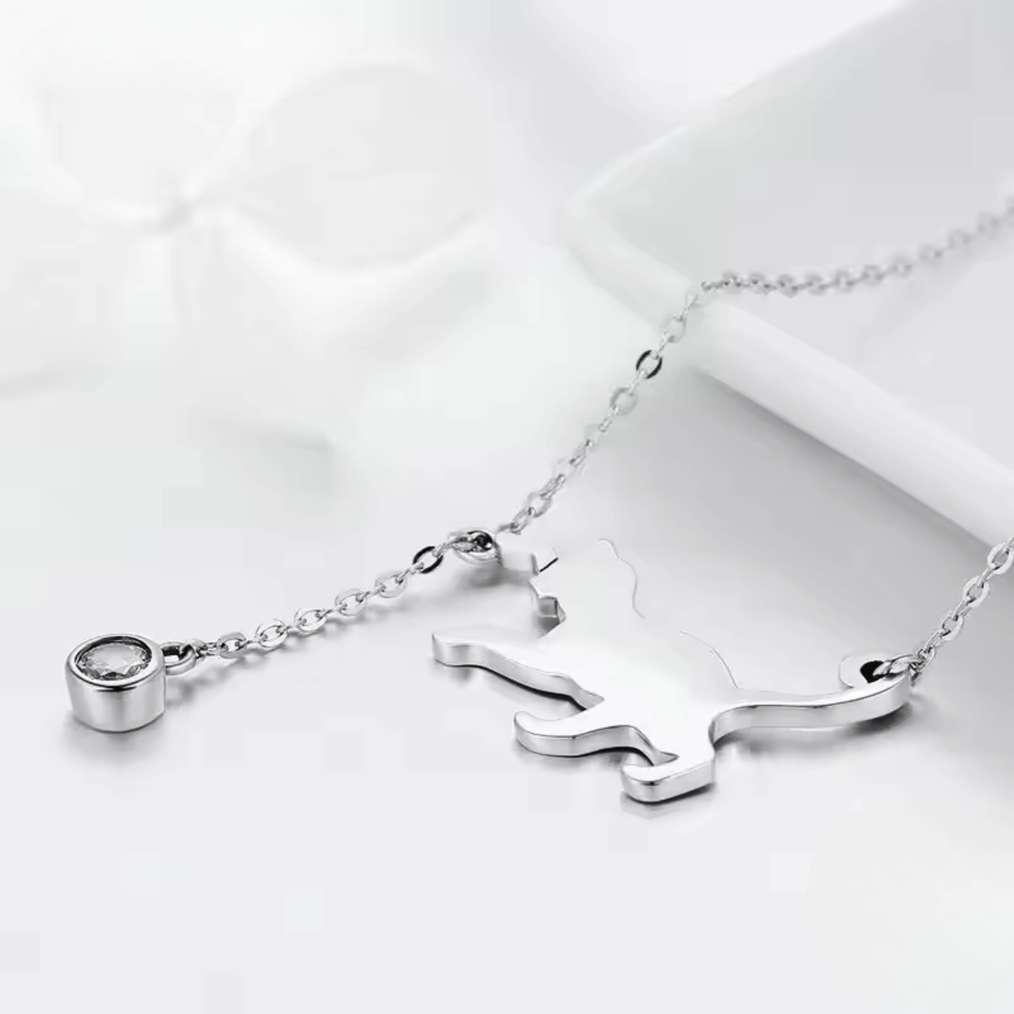 Collana "Luce Felina" in argento S925 e zirconi
