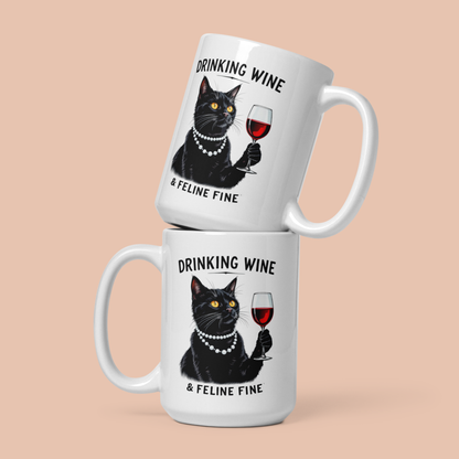 Tazza "Cats and Wine"