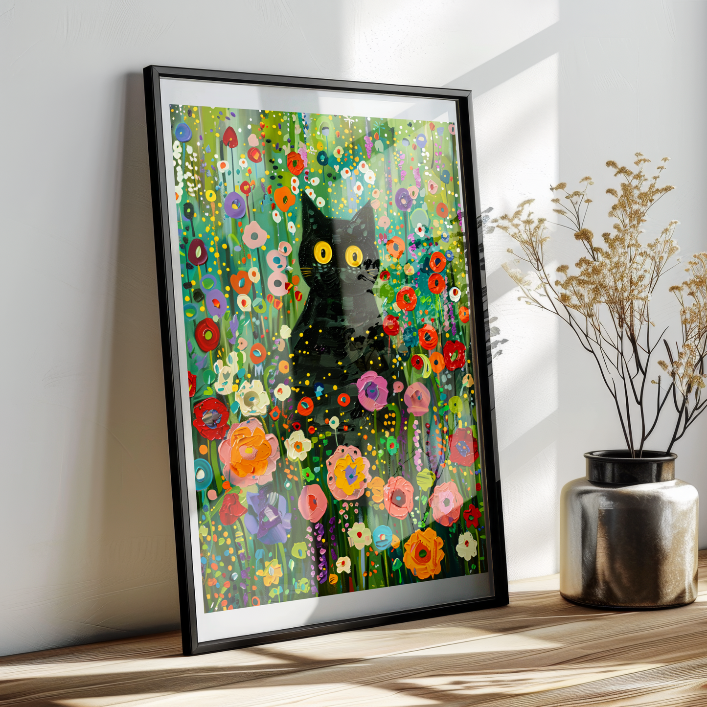 Poster "Gatto tra i Fiori"