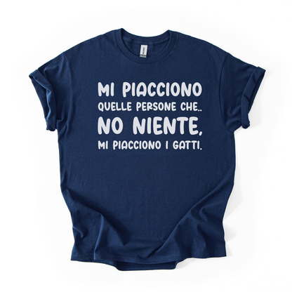 T-shirt Unisex "Mi piacciono i gatti"