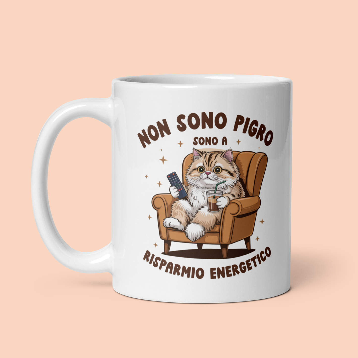 Tazza "Gattaro/a a risparmio energetico"
