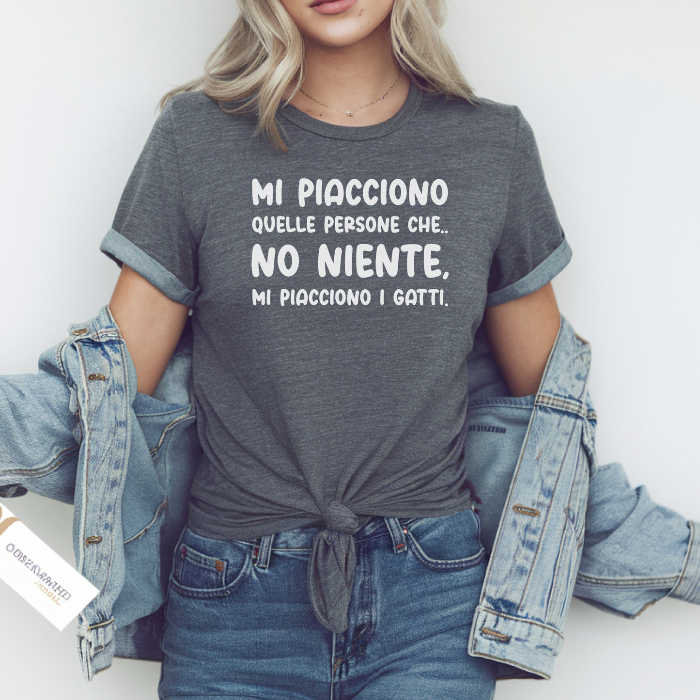T-shirt Unisex "Mi piacciono i gatti"