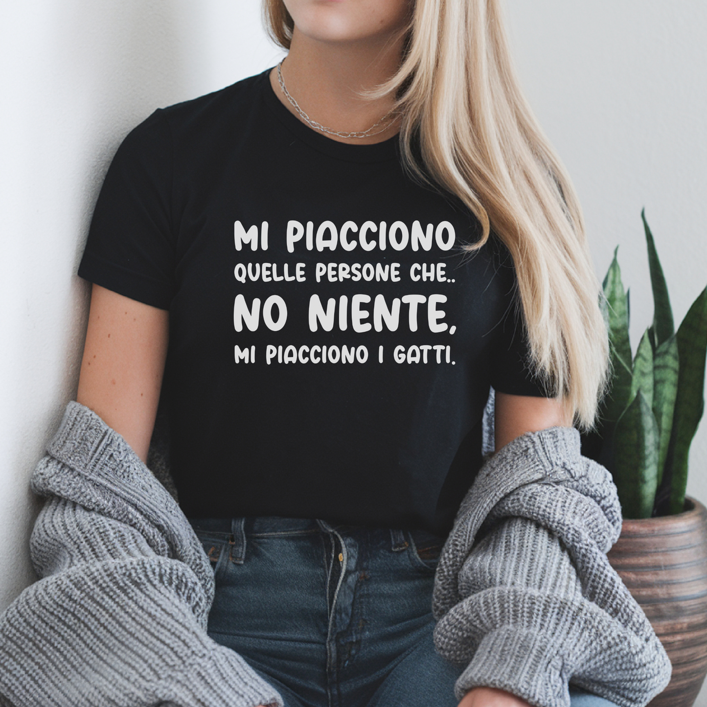 T-shirt Unisex "Mi piacciono i gatti"