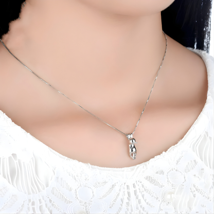 Collana "Gatto Sospeso" in argento 925