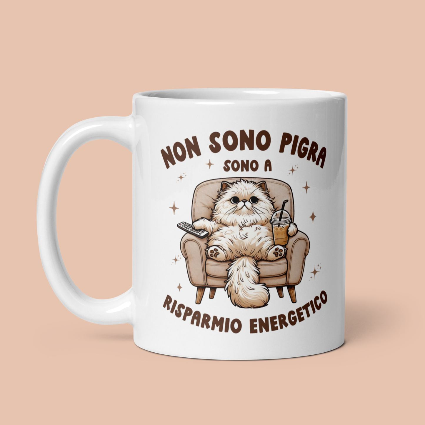 Tazza "Gattaro/a a risparmio energetico"