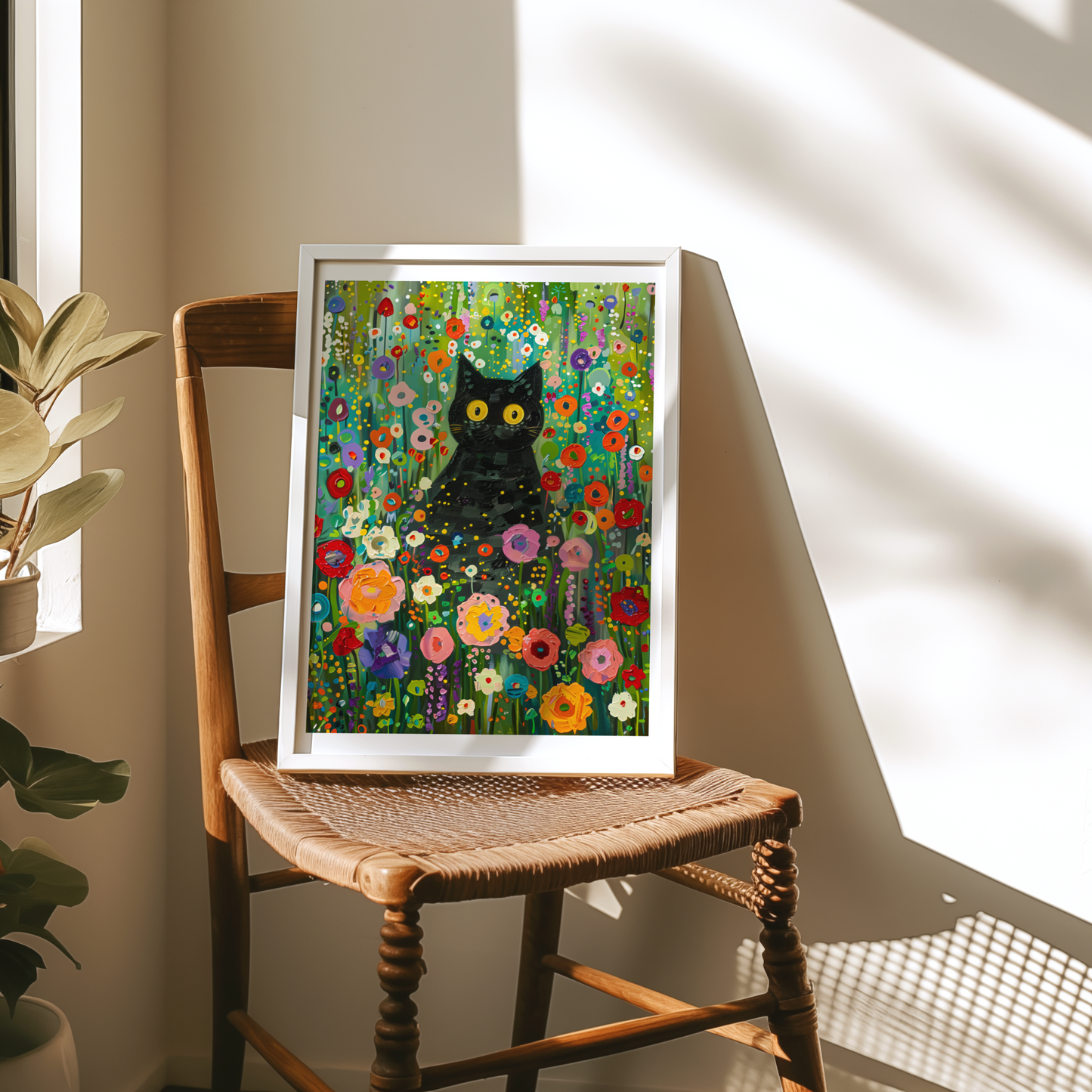 Poster "Gatto tra i Fiori"