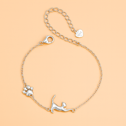 Bracciale "Micio e Zampetta" in argento S925