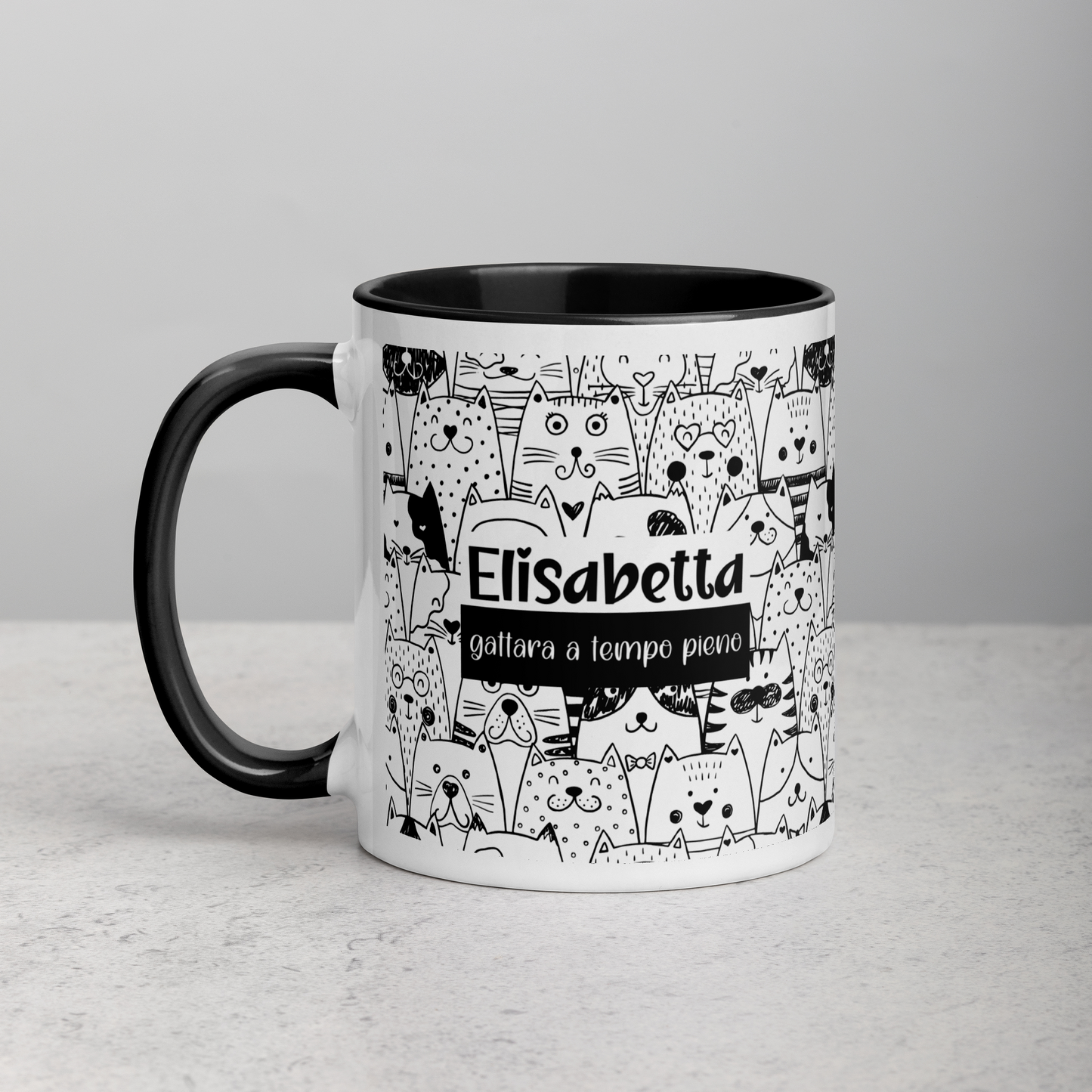 Tazza Personalizzata “Gattara a tempo pieno”