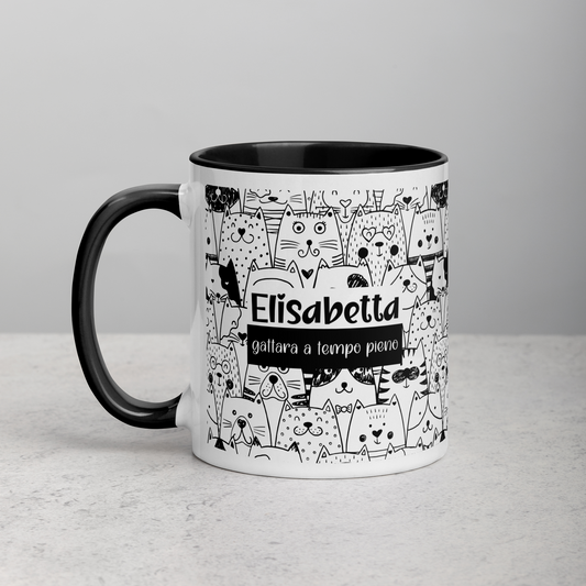 Tazza Personalizzata “Gattara a tempo pieno”