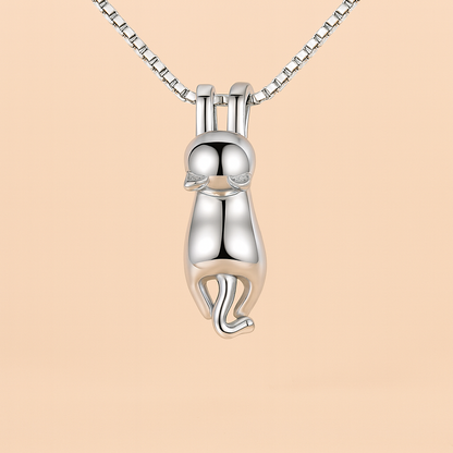 Collana "Gatto Sospeso" in argento 925