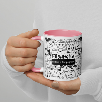 Tazza Personalizzata “Gattara a tempo pieno”