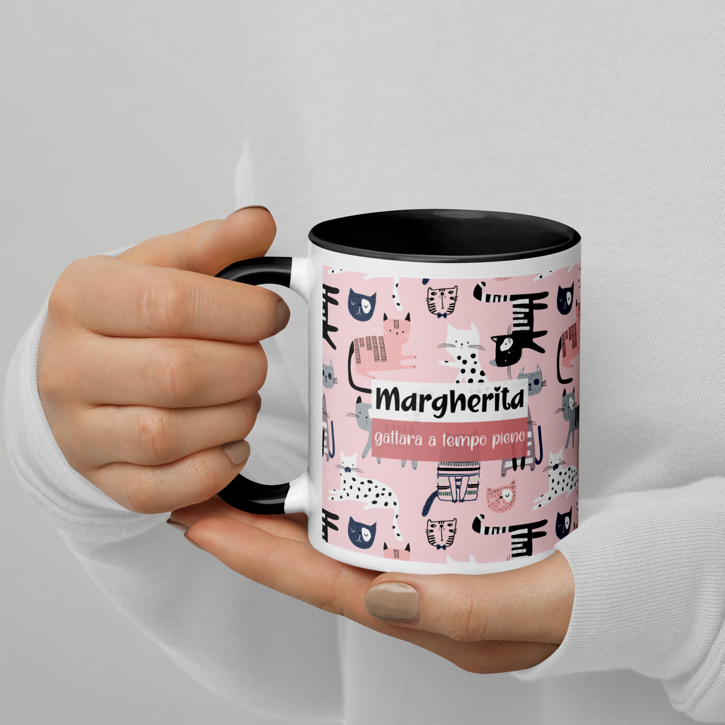 Tazza Personalizzata “Gattara a tempo pieno”