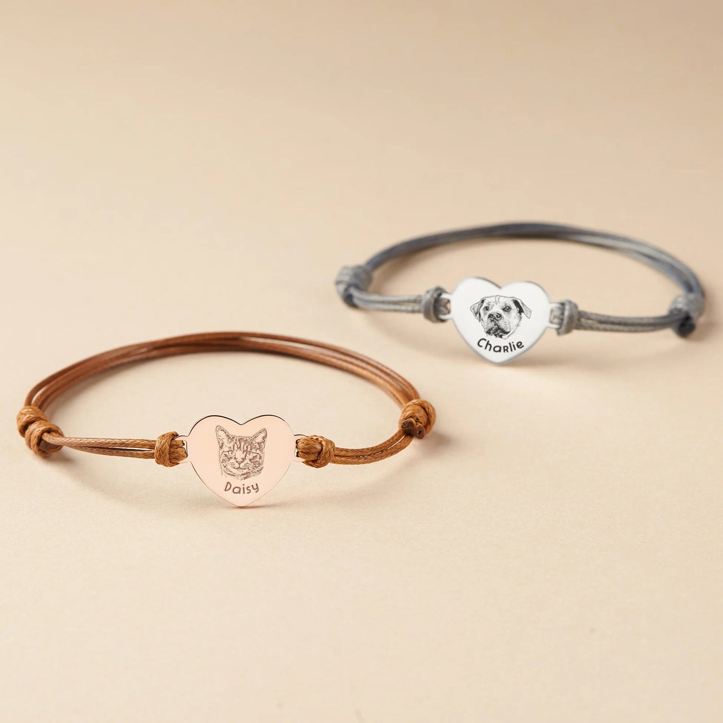 Bracciale a Cuore Personalizzato con Incisione