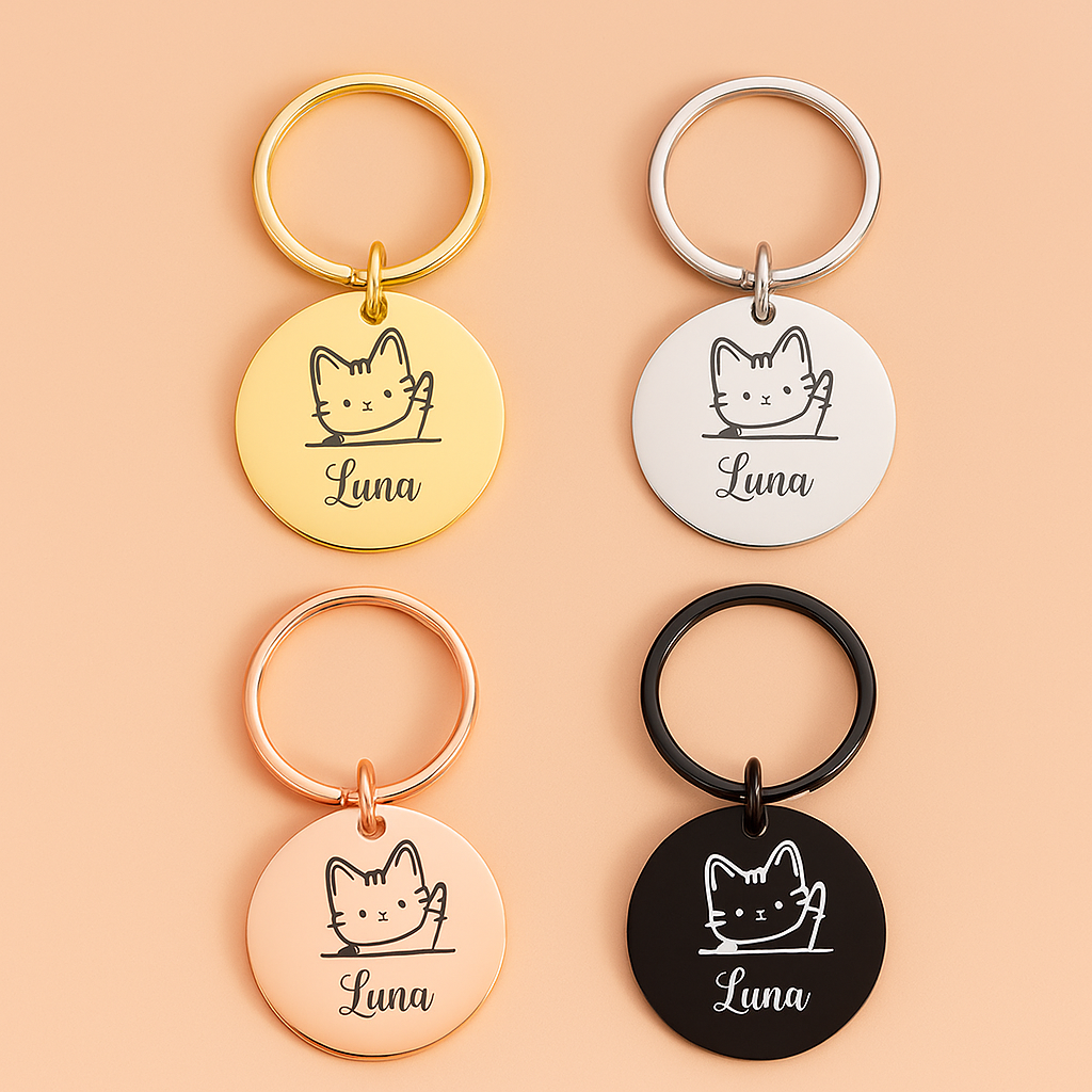 Medaglietta “Micio Chic” Personalizzata