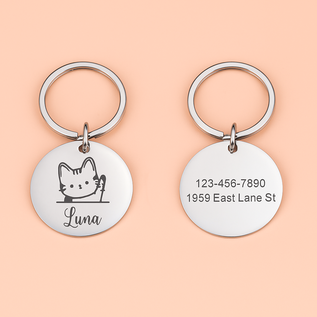 Medaglietta “Micio Chic” Personalizzata