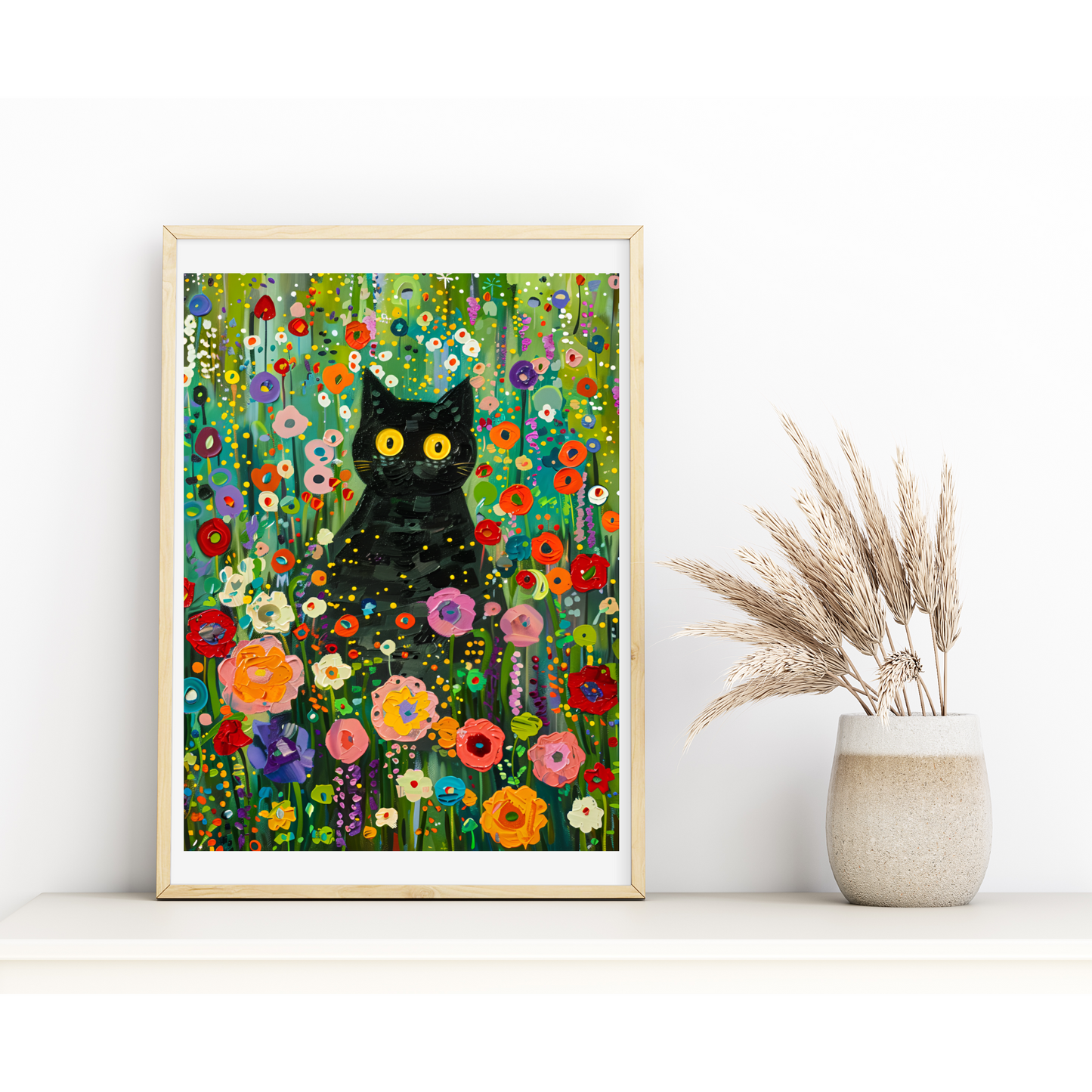 Poster "Gatto tra i Fiori"