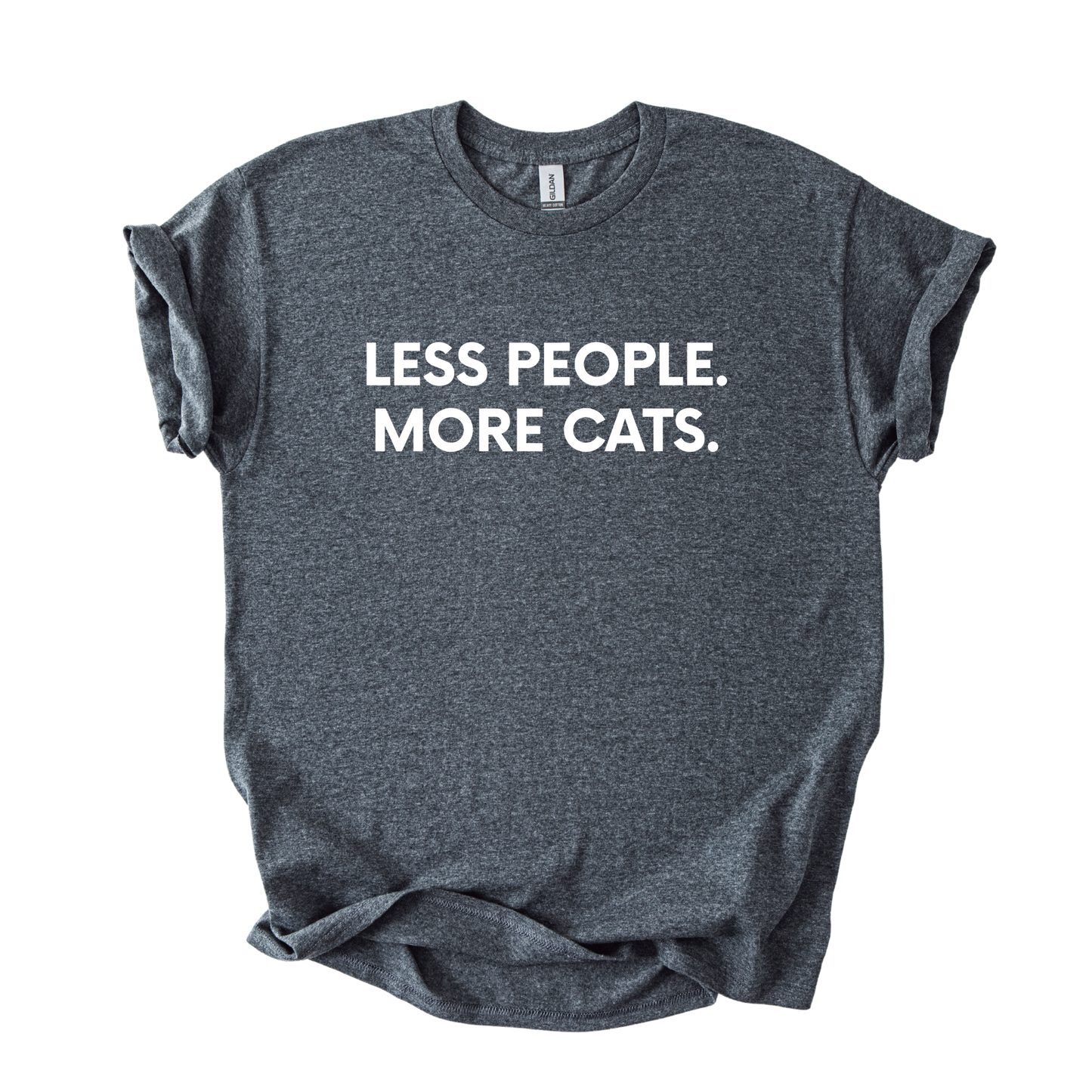 "Less People More Cats" Unisex T-shirt 