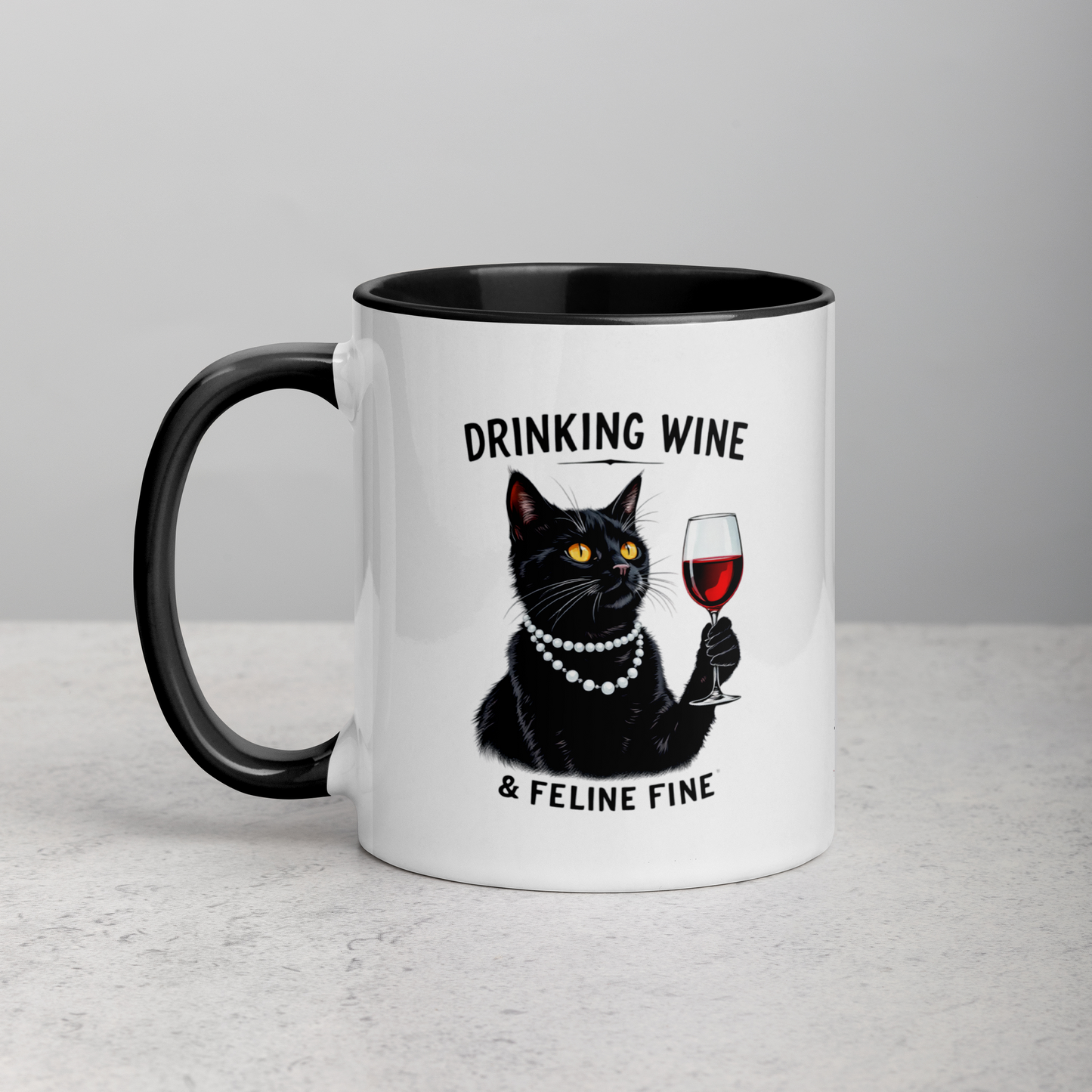 Tazza "Cats and Wine"