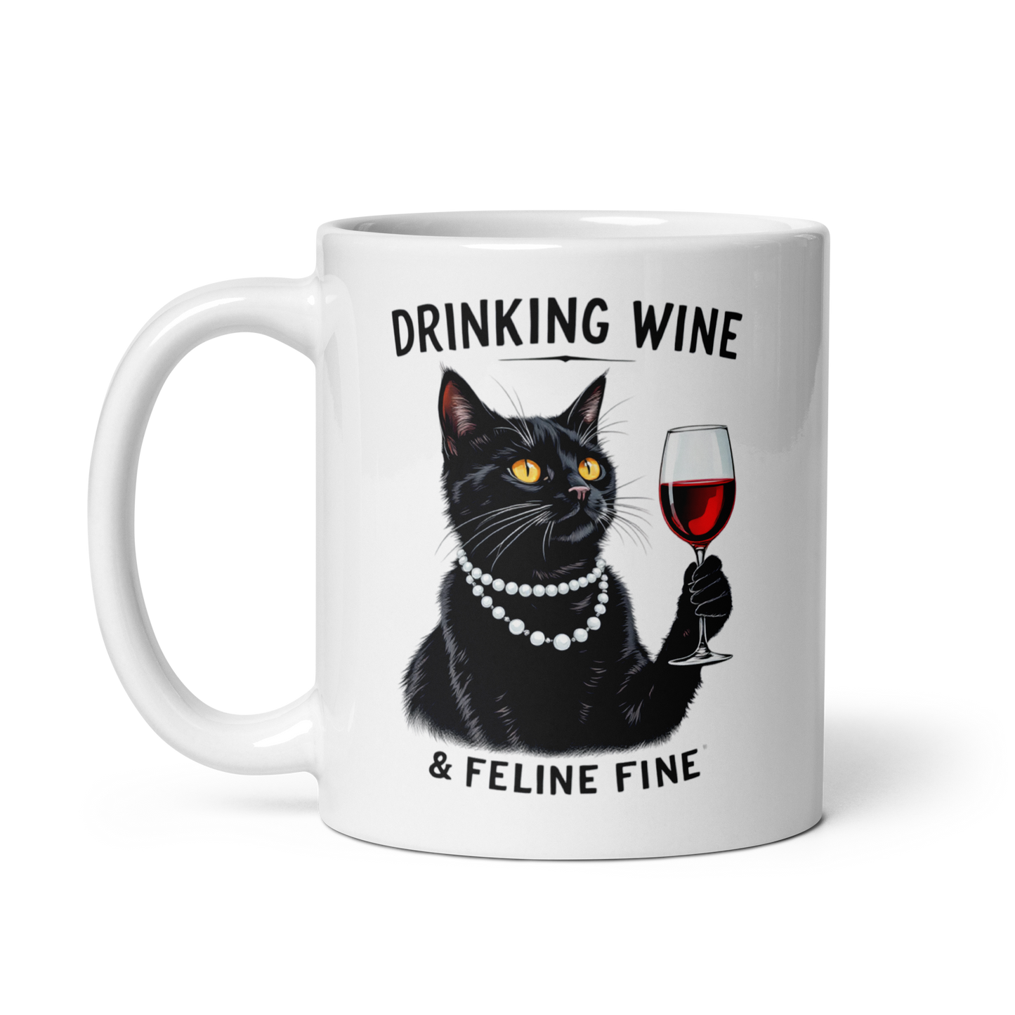 Tazza "Cats and Wine"