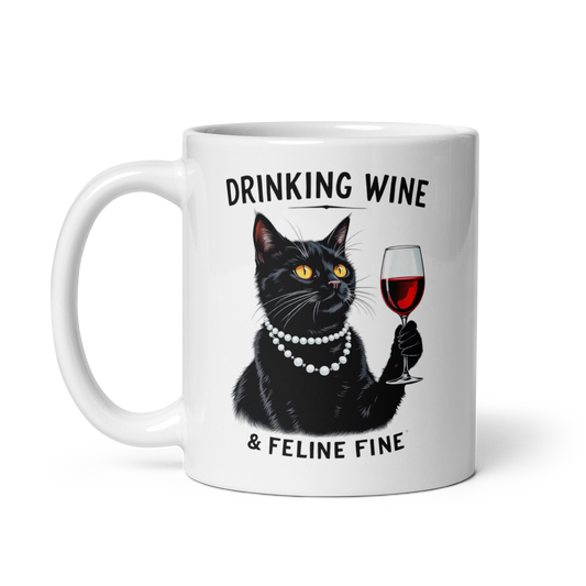 Tazza "Cats and Wine"