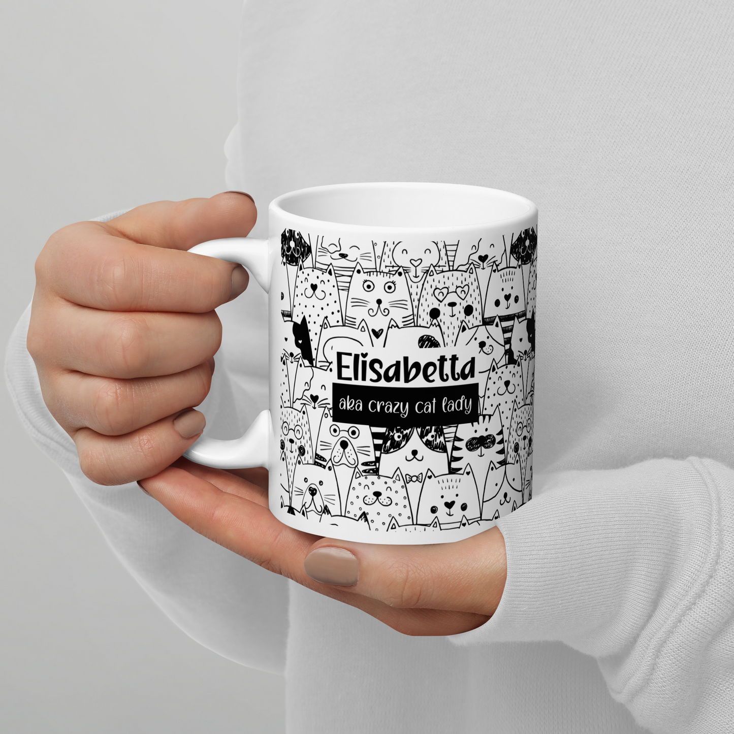 Tazza Personalizzata “Crazy Cat Lady”