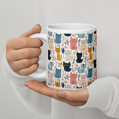 Tazza "Micio Floreale"