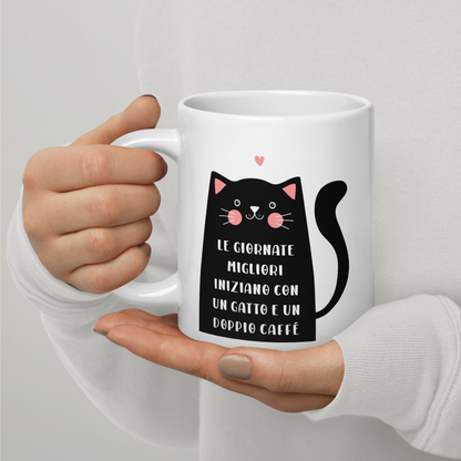 Tazza “Gatto & Doppio Caffè”