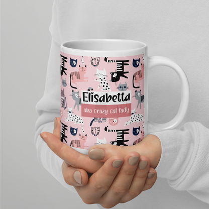 Tazza Personalizzata “Crazy Cat Lady”
